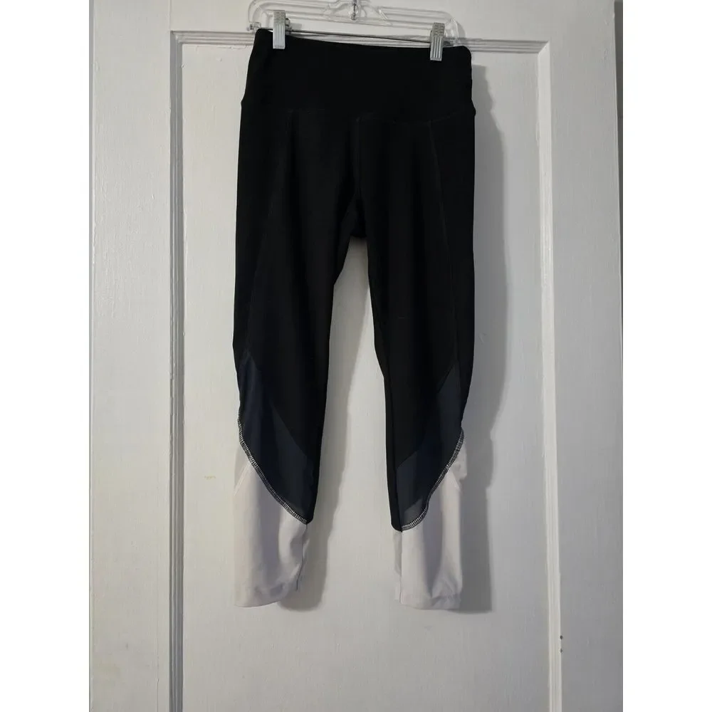 VOGO ATHLETICA Black White Gray YOGA Mesh RUNNING Small‎